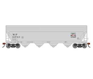 Roundhouse 1211 HO Scale ACF 5250 Covered Hopper Western Pacific WP 11763