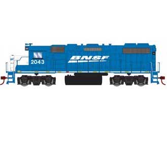 Roundhouse 12520 HO Scale GP38-2 "Blue and White" BNSF 2043