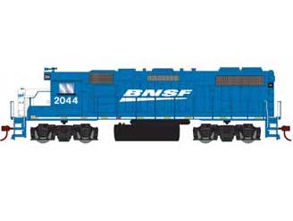 Roundhouse 12521 HO Scale GP38-2 "Blue and White" BNSF 2044