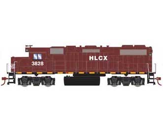 Roundhouse 12628 HO Scale GP38-2 HELM Leasing HLCX 3828 with DCC