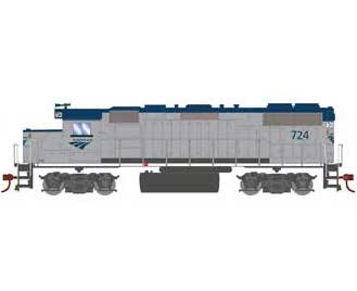 Roundhouse 12634 HO Scale GP38-2 Amtrak 724 with DCC