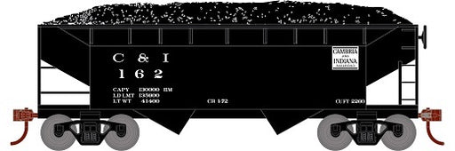 Roundhouse 1282 HO Scale 34' Offset Open Hopper Cambria & Indiana C&I 162