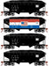 Roundhouse 1283 HO Scale 34' Offset Open Hopper Cambria & Indiana C&I 4 Pack #1