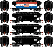 Roundhouse 1284 HO Scale 34' Offset Open Hopper Cambria & Indiana C&I 4 Pack #2