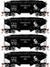 Roundhouse 1286 HO Scale 34' Offset Open Hopper Chesapeake & Ohio C&O 4 Pack #1