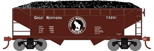 Roundhouse 1288 HO Scale 34' Offset Open Hopper Great Northern GN 73201