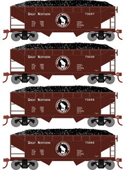 Roundhouse 1289 HO Scale 34' Offset Open Hopper Great Northern GN 4 Pack #1