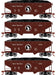 Roundhouse 1289 HO Scale 34' Offset Open Hopper Great Northern GN 4 Pack #1
