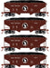 Roundhouse 1290 HO Scale 34' Offset Open Hopper Great Northern GN 4 Pack #2