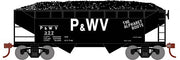 Roundhouse 1291 HO Scale 34' Offset Open Hopper Pittsburgh & West Virginia P&WV 377