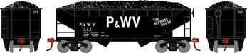 Roundhouse 1291 HO Scale 34' Offset Open Hopper Pittsburgh & West Virginia P&WV 377