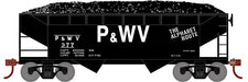 Roundhouse 1291 HO Scale 34' Offset Open Hopper Pittsburgh & West Virginia P&WV 377