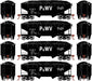 Roundhouse 1292 HO Scale 34' Offset Open Hopper Pittsburgh & West Virginia P&WV 4 Pack #1