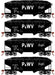 Roundhouse 1292 HO Scale 34' Offset Open Hopper Pittsburgh & West Virginia P&WV 4 Pack #1
