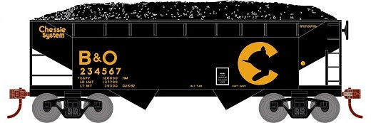 Roundhouse 1294 HO Scale 34' Offset Open Hopper Chessie System B&O 234567