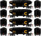 Roundhouse 1295 HO Scale 34' Offset Open Hopper Chessie System B&O 4 Pack #1