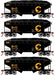 Roundhouse 1295 HO Scale 34' Offset Open Hopper Chessie System B&O 4 Pack #1