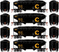 Roundhouse 1296 HO Scale 34' Offset Open Hopper Chessie System B&O 4 Pack #2