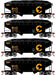Roundhouse 1296 HO Scale 34' Offset Open Hopper Chessie System B&O 4 Pack #2