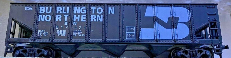 Roundhouse 1498 HO Scale 3 Bay Rib Side Hopper Kit BN #'s Vary - NOS