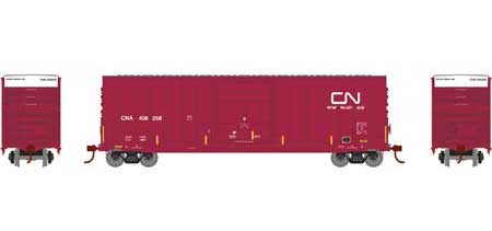 Roundhouse 1498 HO Scale 50' High Cube Plug Door Boxcar Canadian National CN 406258