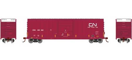 Roundhouse 1505 HO Scale 50' High Cube Plug Door Boxcar Canadian National CN 406262