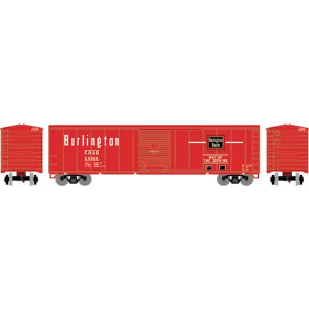 Roundhouse 15094 HO Scale 50' PS-1 Single Sliding Door Boxcar Burlington CB&Q 22850