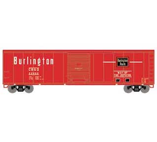 Roundhouse 15094 HO Scale 50' PS-1 Single Sliding Door Boxcar Burlington CB&Q 22850