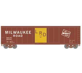 Roundhouse 15096 HO Scale 50' PS-1 Single Sliding Door Boxcar Milwaukee Road MILW 16606