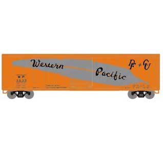 Roundhouse 15103 HO Scale 50' PS-1 Single Sliding Door Boxcar Western Pacific WP 3035