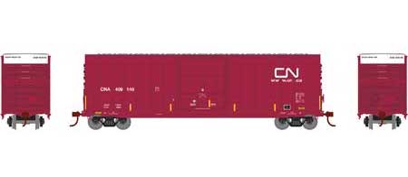 Roundhouse 1533 HO Scale 50' High Cube Plug Door Boxcar Canadian National CN 409140