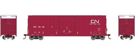 Roundhouse 1534 HO Scale 50' High Cube Plug Door Boxcar Canadian National CN 409166