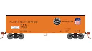 Roundhouse 1554 HO Scale 40' Wood Reefer Pacific Fruit Express PFE 95324