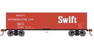 Roundhouse 1592 HO Scale 40' Wood Reefer SWIFT SRLX 6049