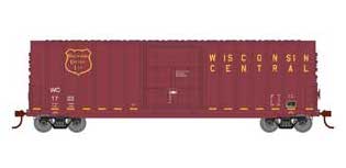 Roundhouse 1672 HO Scale 50' High Cube Plug Door Boxcar Wisconsin Central WC 1723