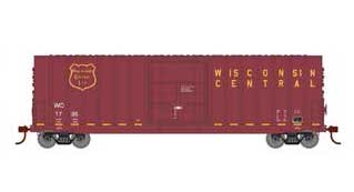 Roundhouse 1710 HO Scale 50' High Cube Plug Door Boxcar Wisconsin Central WC 1735