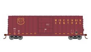 Roundhouse 1711 HO Scale 50' High Cube Plug Door Boxcar Wisconsin Central WC 1739