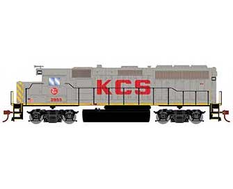 Roundhouse 18249 HO Scale EMD GP40-2 Kansas City Southern KCS 2955