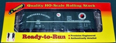 Roundhouse 20417 HO Scale 40' Boxcar Northern Pacific NP 1036 - NOS
