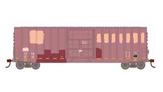 Roundhouse 2134 HO Scale 50' High Cube Plug Door Boxcar Dansville & Mount Morris Railroad DMM 1713
