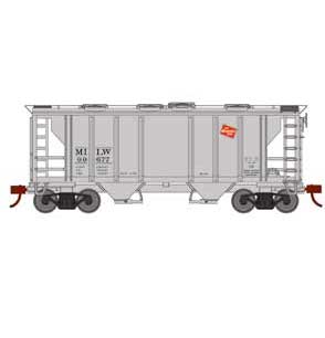 Roundhouse 2310 HO PS-2 2003 2 Bay Covered Hopper Milwaukee Road MILW 99677