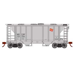 Roundhouse 2387 HO PS-2 2003 2 Bay Covered Hopper Milwaukee Road MILW 99722