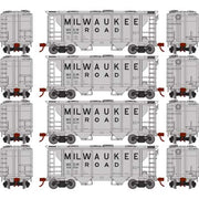 Roundhouse 2388 HO PS-2 2003 2 Bay Covered Hopper Milwaukee Road MILW 4 Pack