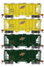 Roundhouse 2392 HO PS-2 2003 2 Bay Covered Hopper Chicago NorthWestern C&NW 4 Pack