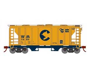 Roundhouse 2393 HO PS-2 2003 2 Bay Covered Hopper Chessie System WM 5608