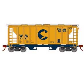 Roundhouse 2394 HO PS-2 2003 2 Bay Covered Hopper Chessie System WM 5747