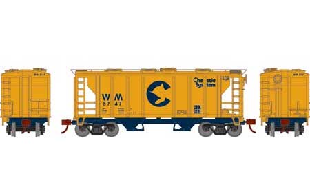 Roundhouse 2394 HO PS-2 2003 2 Bay Covered Hopper Chessie System WM 5747