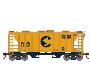 Roundhouse 2395 HO PS-2 2003 2 Bay Covered Hopper Chessie System WM 5850