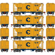 Roundhouse 2396 HO PS-2 2003 2 Bay Covered Hopper Chessie System WM 4 Pack