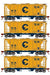 Roundhouse 2396 HO PS-2 2003 2 Bay Covered Hopper Chessie System WM 4 Pack